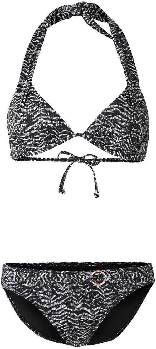 O’Neill Women’s Two Piece Patterned Black and White Swimsuit